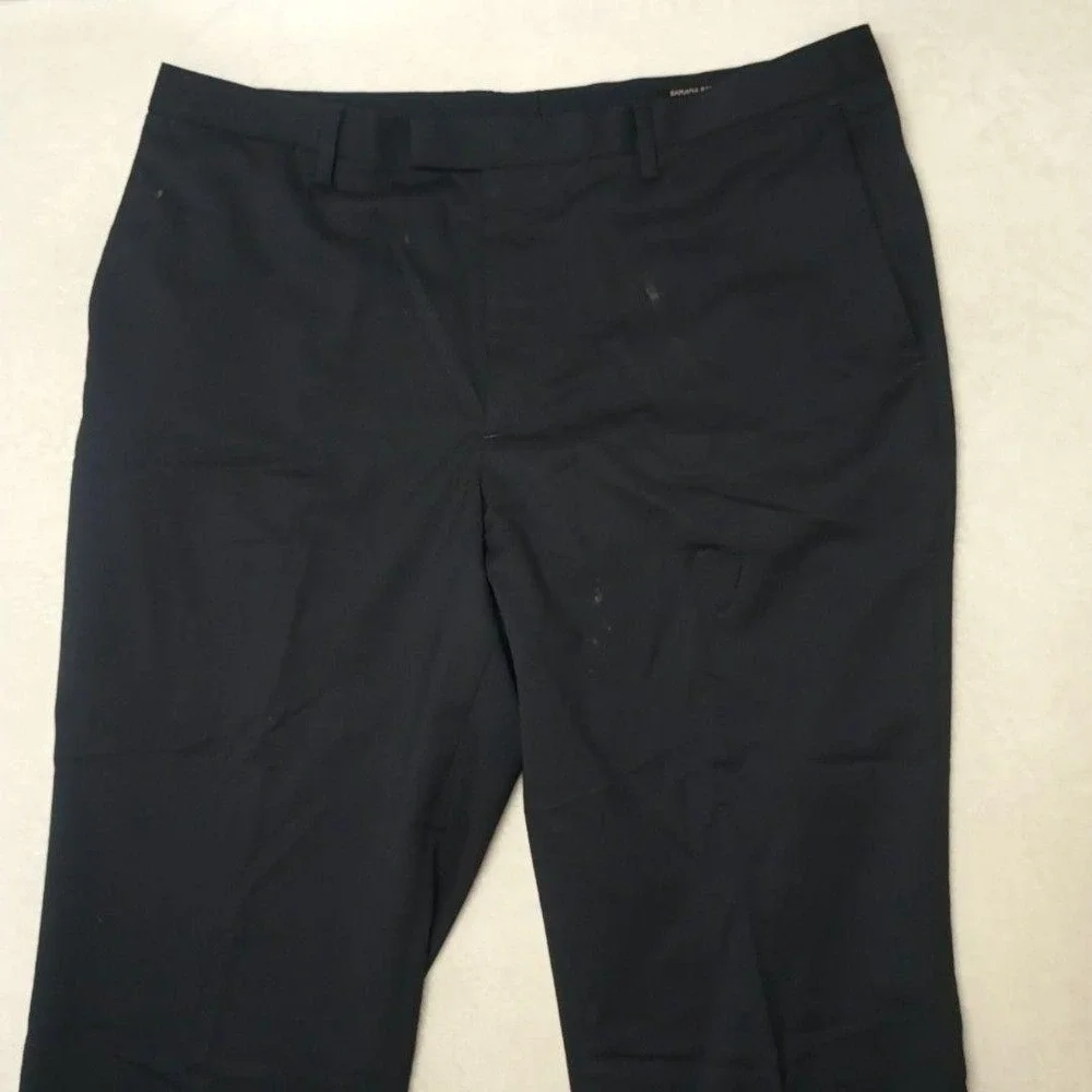 Banana Republic Pants Men 36x30 Blue Dress Slim 120s Marzotto Wool Suit Work